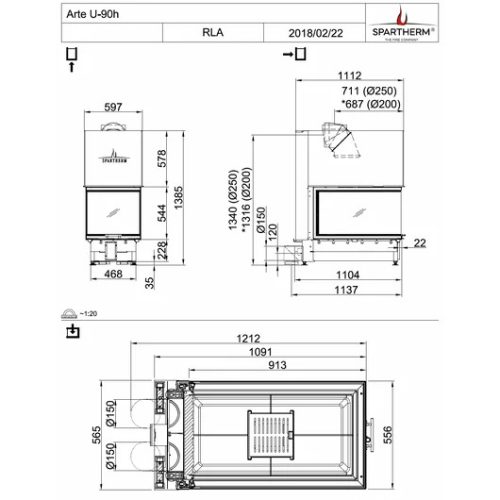 SPARTHERM ARTE U-90h