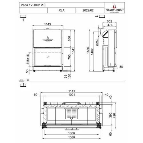 SPARTHERM VARIA 1V-100h