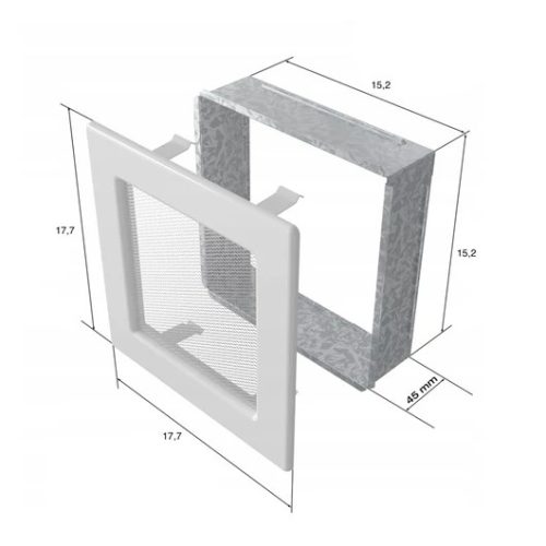 RUSTICAL KANDALLÓ SZELLŐZŐRÁCS ZSALUS