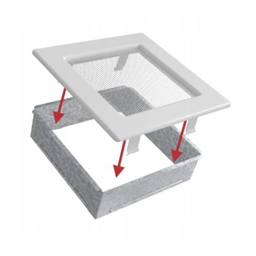 RUSTICAL KANDALLÓ SZELLŐZŐRÁCS 17x37cm