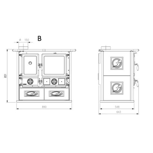 LA NORDICA ROSA SINISTRA REVERSE PANNA FATÜZELÉSŰ SPARHELT