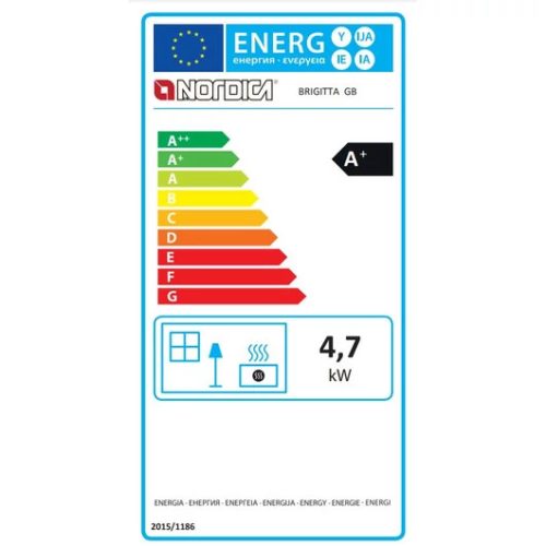 LA NORDICA BRIGITTA GB ANTHRACITE BLACK KÁLYHA