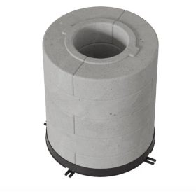   HŐTÁROLÓ BETON GYŰRŰ REN/L KÁLYHÁKHOZ 10DB 5 RÉTEGŰ 150Ø