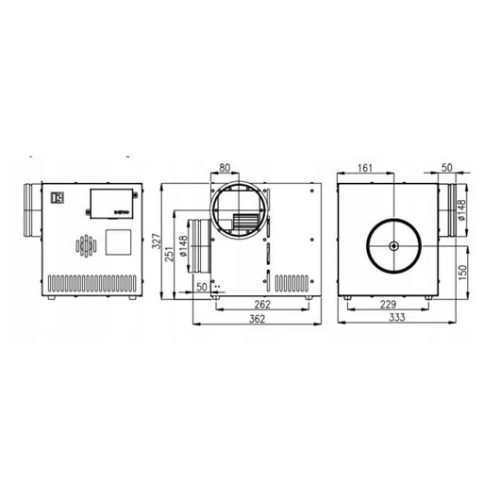 KANDALLÓ VENTILÁTOR 990 m3/h