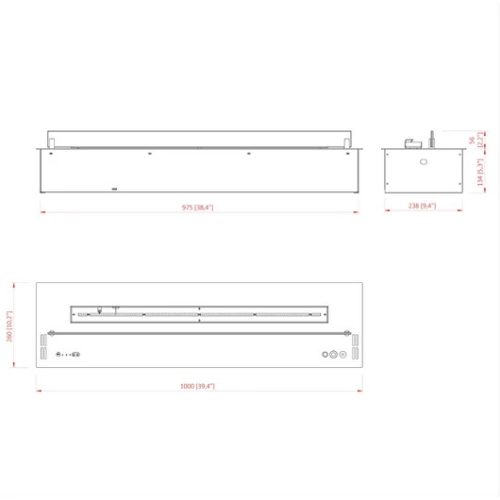 PLANIKA NEO 1000 AUTOMATA BIOETANOL TARTÁLY