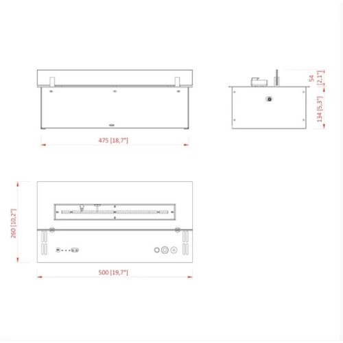 PLANIKA NEO 500 AUTOMATA BIOETANOL TARTÁLY