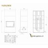 KRATKI FLOKI BOX 8 kW FOKOS SALE KANDALLÓ KŐ BURKOLATTAL