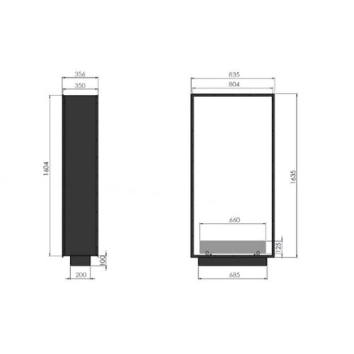 INFIRE 2SIDE 1600 SLIM VERTICAL