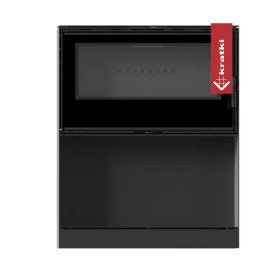   KRATKI KARI 95 KANDALLÓKÁLYHA FATÁROLÓVAL FEKETE BELSŐVEL