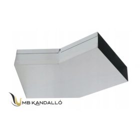 TÉGLALAP CSATORNA KÖNYÖK VÍZSZINTES FIX 45° 200x50