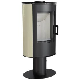   KOZA AB S N DR KANDALLÓKÁLYHA FEHÉR KRÉM KERÁMIA OLDALLAL