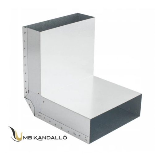 TÉGLALAP CSATORNA KÖNYÖK TÉRBELI FIX 90° 200x90