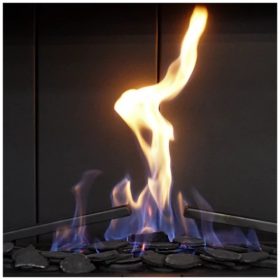 DEKORATÍV KERÁMIA SZIRMOK FEKETE GÁZKANDALLÓKHOZ