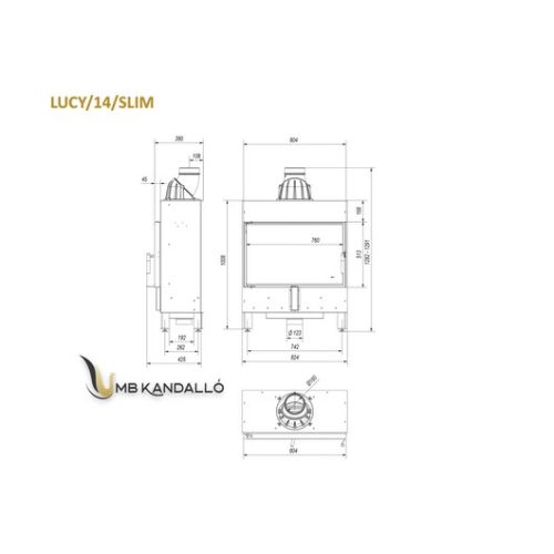 KRATKI LUCY 14 SLIM BLACK