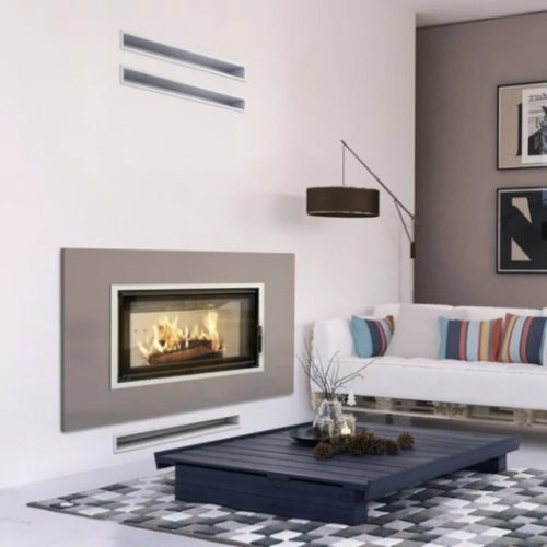 MINIMAL SZELLŐZŐRÁCS FEHÉR 6x40cm HÁTFALLAL SLIM