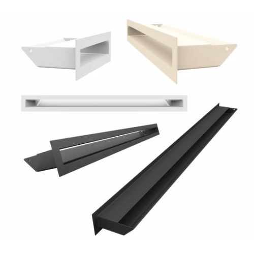 MINIMAL SZELLŐZŐRÁCS FEHÉR 6x60cm HÁTFALLAL SLIM