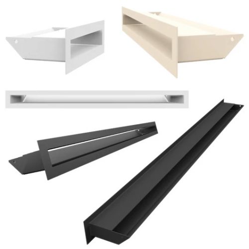 MINIMAL SZELLŐZŐRÁCS FEHÉR 9x40cm HÁTFALLAL SF