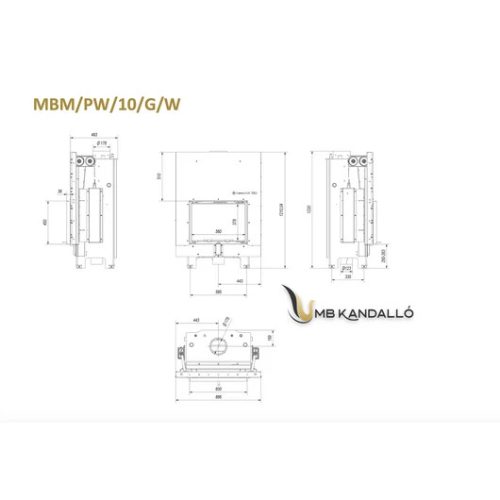 MBM 10 VÍZTERES LEMEZKANDALLÓBETÉT LIFTES