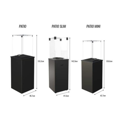 PATIO MINI TERASZMELEGÍTŐ Naturali Pietra Grey KŐ ELŐLAPPAL TÁVIRÁNYÍTÓVAL