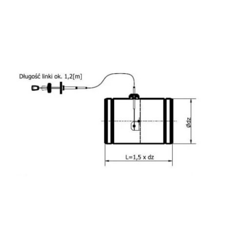 PILLANGÓSZELEP BOWDENES SZILIKON TÖMÍTÉSSEL 125 MM