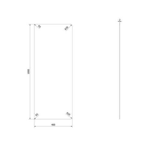 KRATKI LEMEZ ALÁTÉT FEKETE 40x100 cm