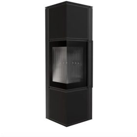   KRATKI TORA M KÁLYHA NERO ASSOLUTO KŐ BURKOLATTAL FEKETE BELSŐVEL