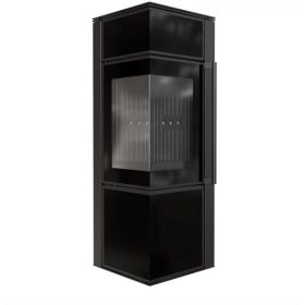   KRATKI TORA S KÁLYHA KERÁMIA ÜVEGLAP BURKOLATTAL FEKETE BELSŐVEL