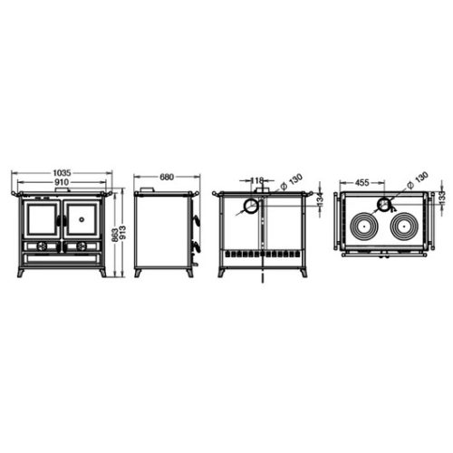THERMOROSSI KLARA EVO FATÜZELÉSŰ SPARHELT