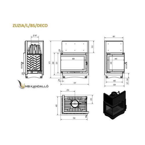 KRATKI ZUZIA DECO BALOS EGYBENYÍLÓ