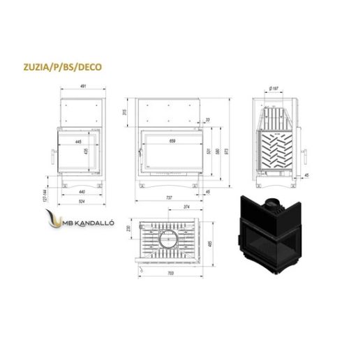 KRATKI ZUZIA DECO JOBBOS EGYBENYÍLÓ